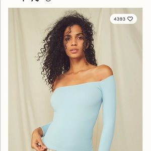 Square neck 3/4 sleeve top